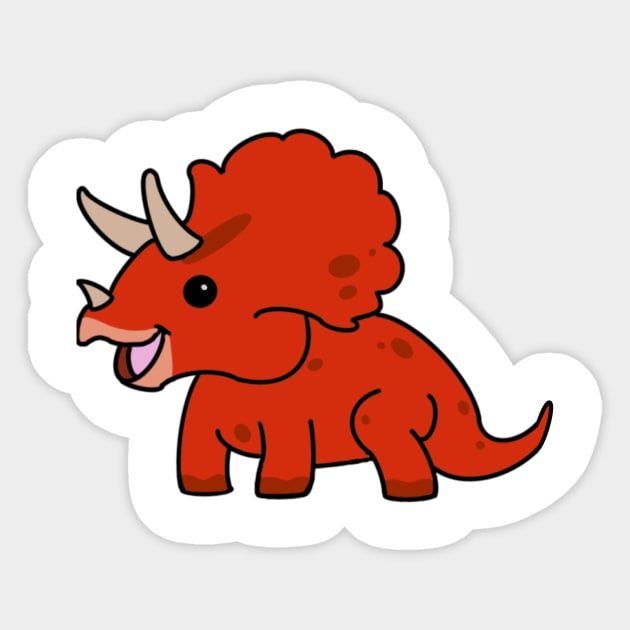 Red triceratops hotsell
